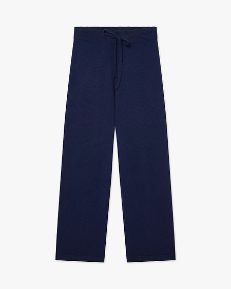 Palazzo Sweatpants - Blue Cashmere