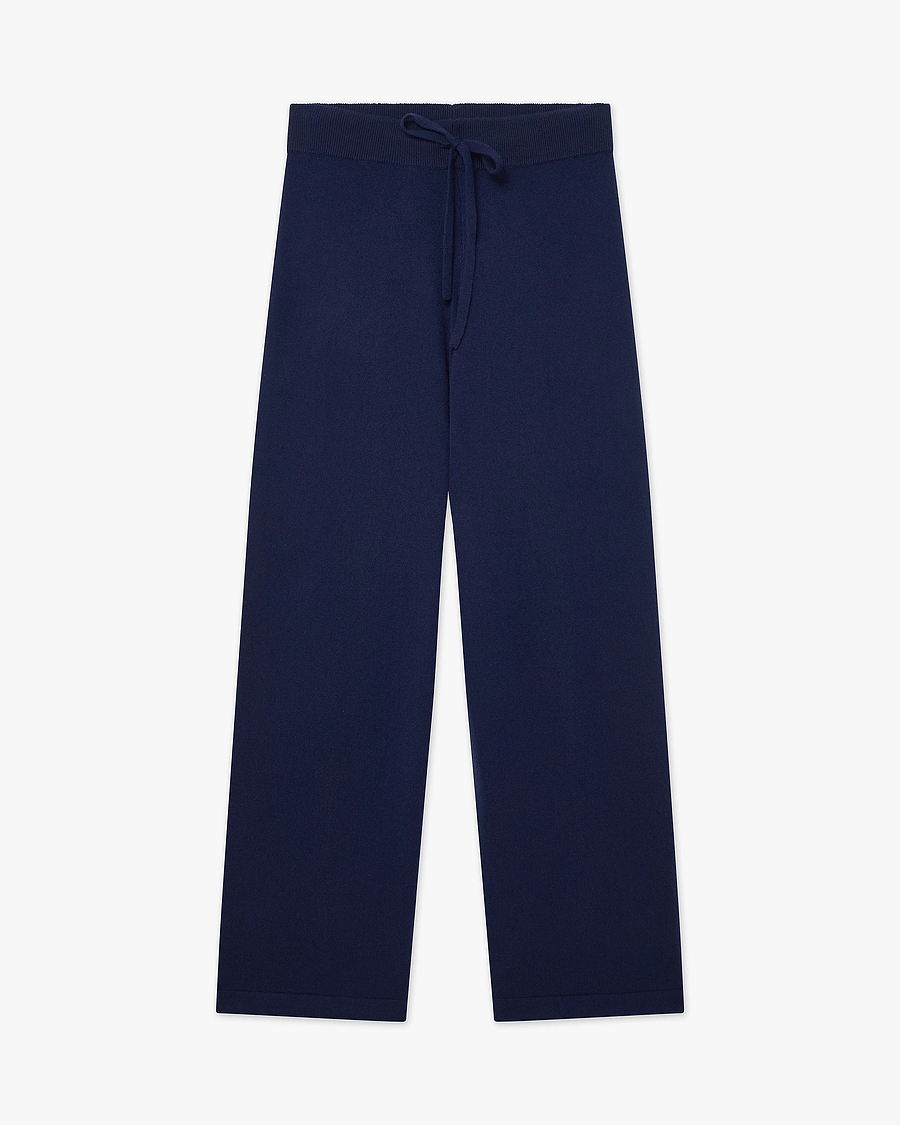 Palazzo Sweatpants - Blue Cashmere