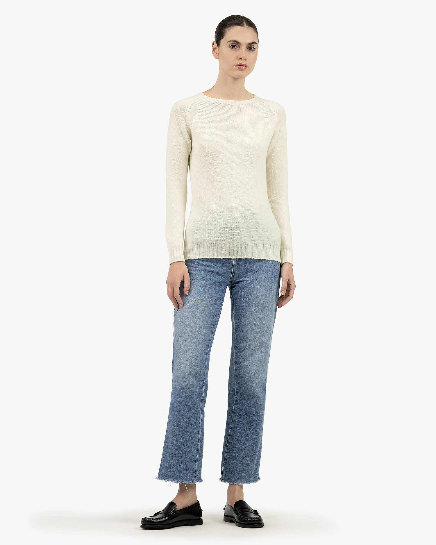 Women's Parksville Crew Neck Sweater - White Cashmere