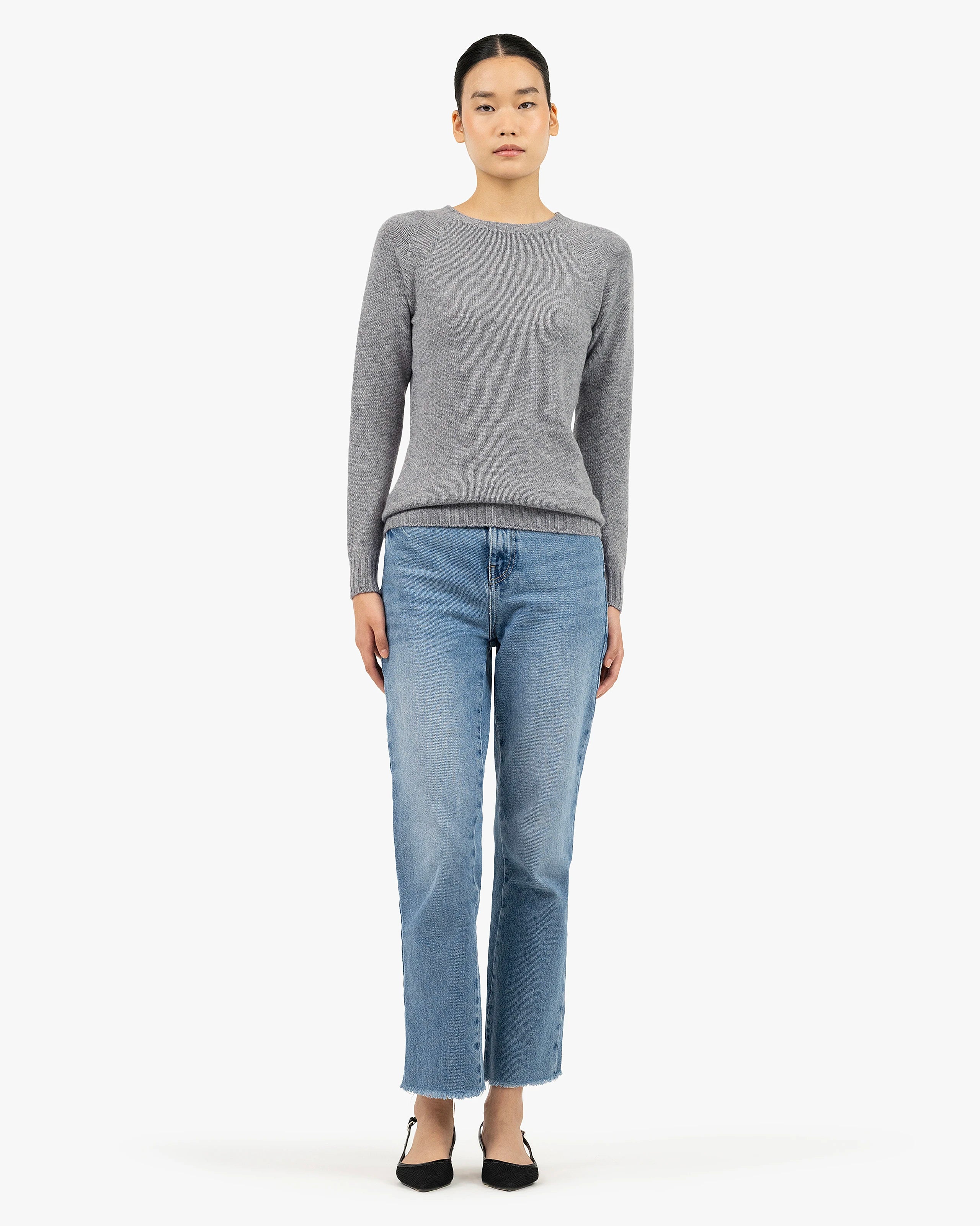 Women's Parksville Crew Neck Sweater - Medium Grey Cashmere