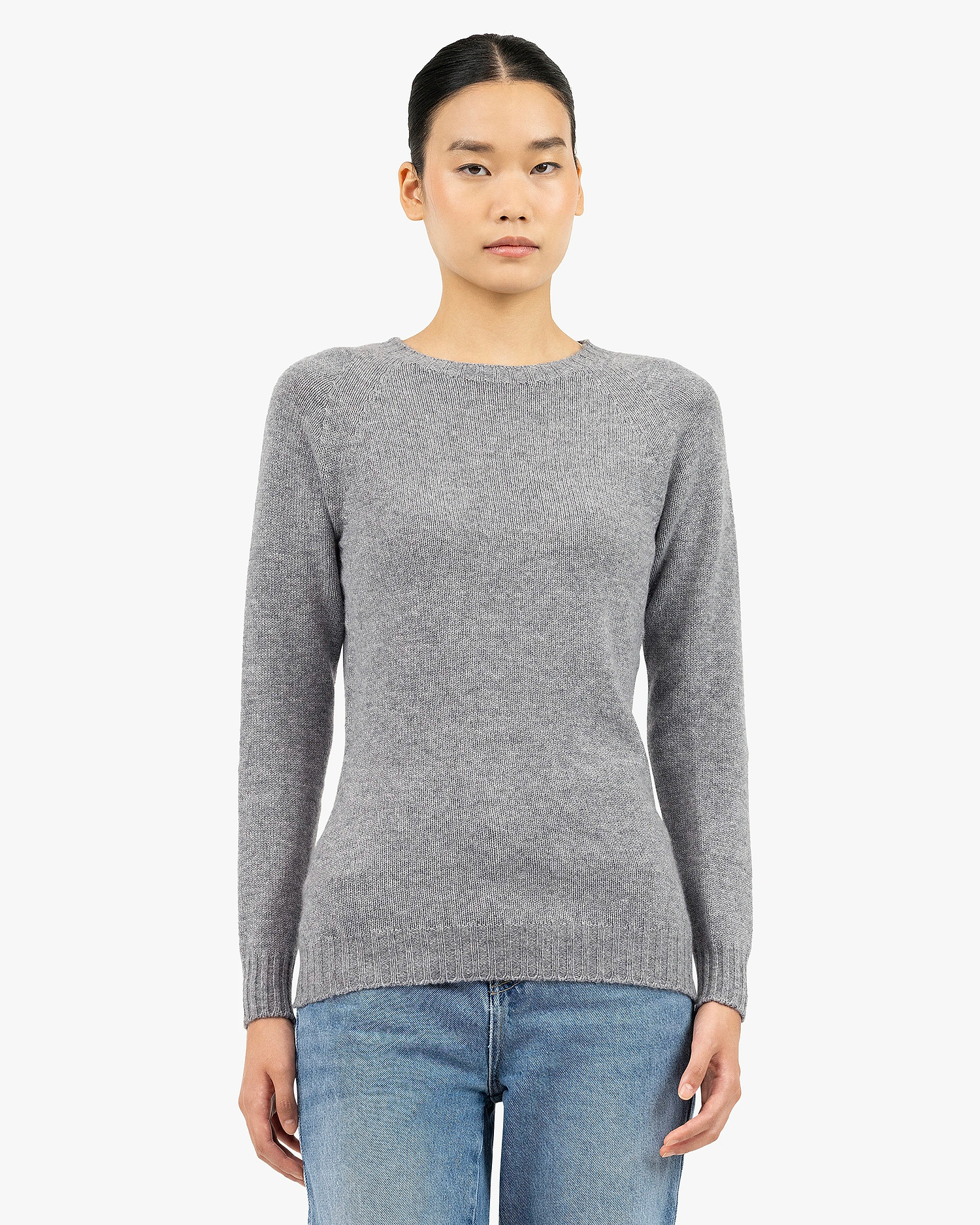 Women's Parksville Crew Neck Sweater - Medium Grey Cashmere