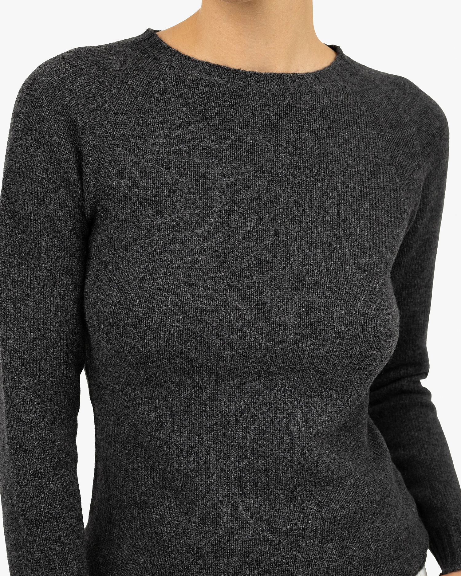 Women's Parksville Crew Neck Sweater - Charcoal Cashmere