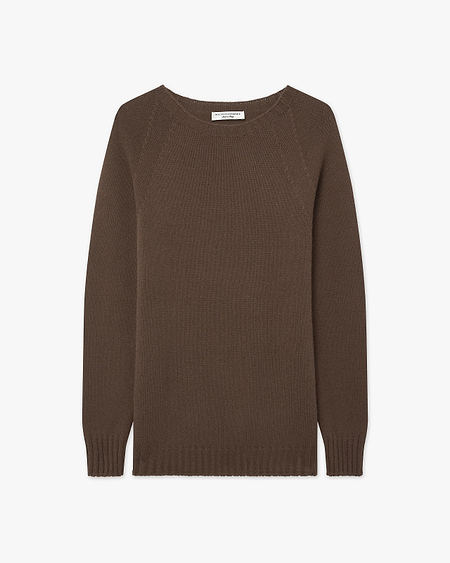 Women's Parksville Crew Neck Sweater - Brown Cashmere