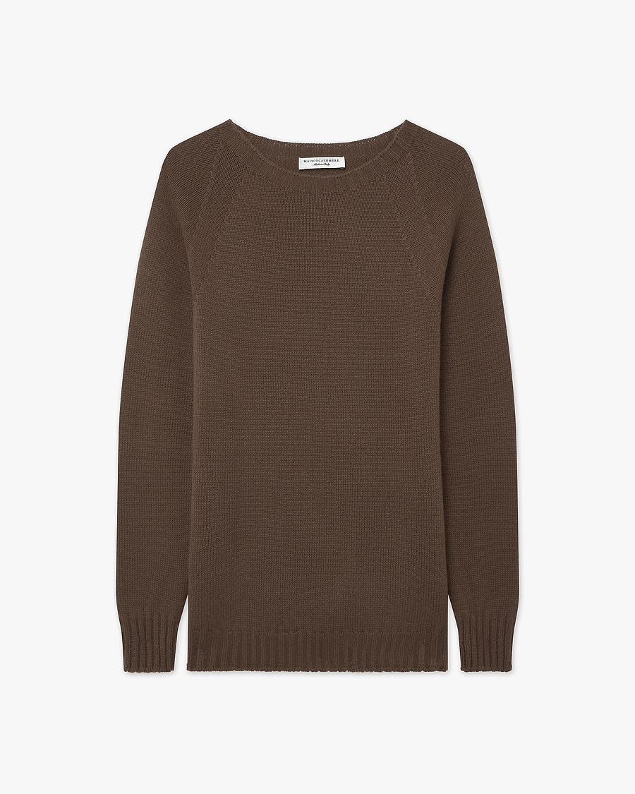 Women's Parksville Crew Neck Sweater - Brown Cashmere