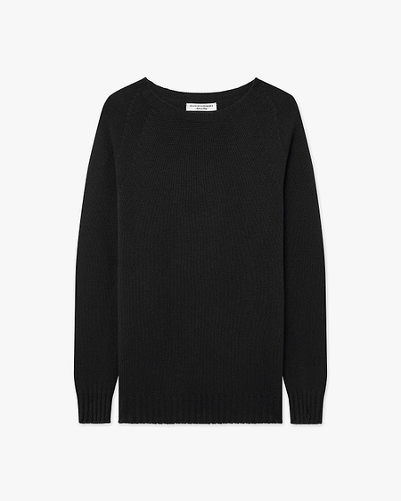 Women's Parksville Crew Neck Sweater - Black Cashmere