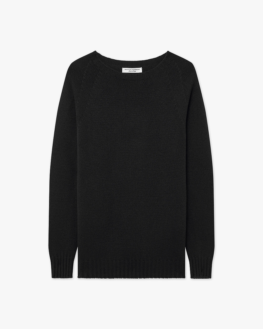 Women's Parksville Crew Neck Sweater - Black Cashmere