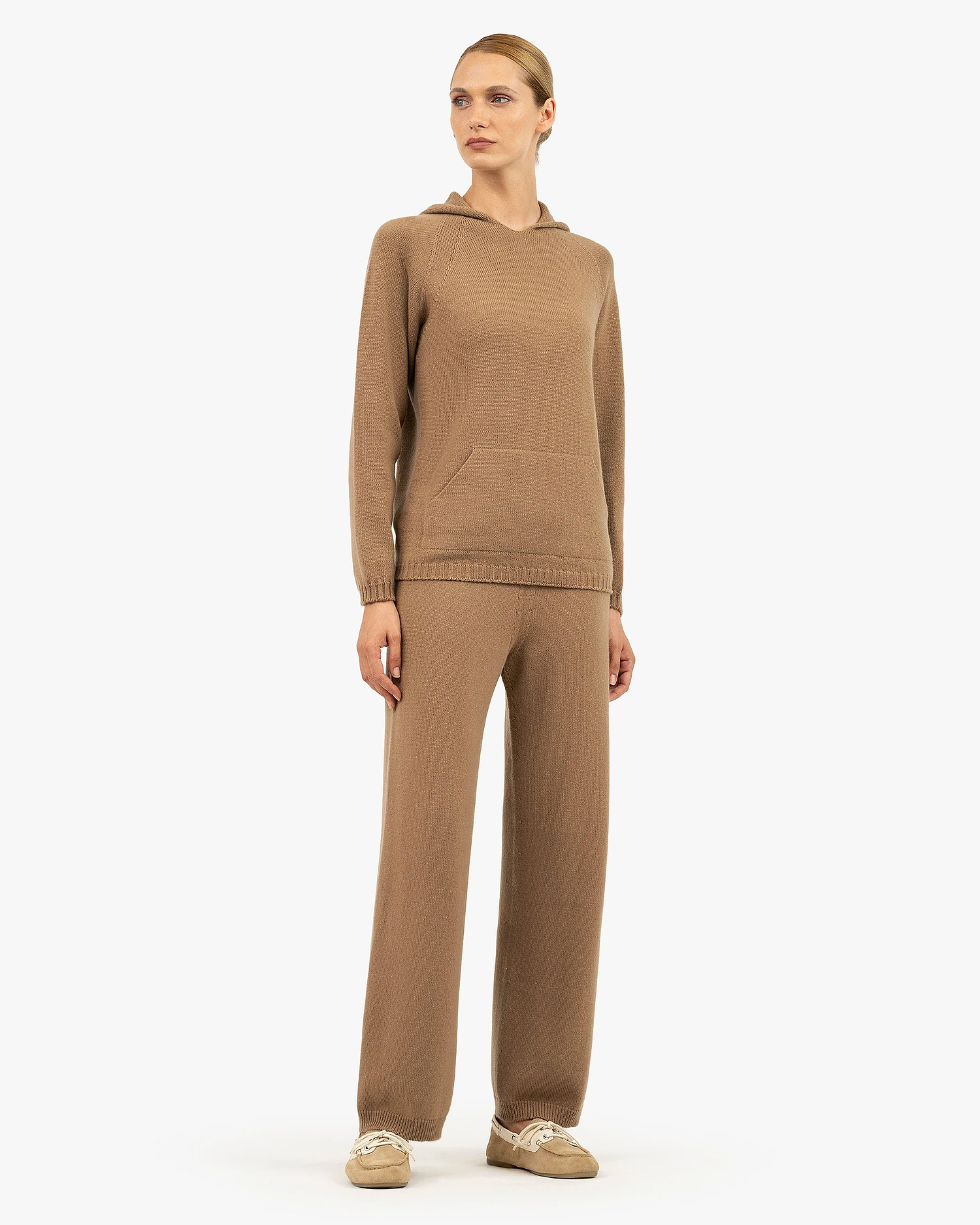 Women's Parksville Hoodie - Camel Cashmere