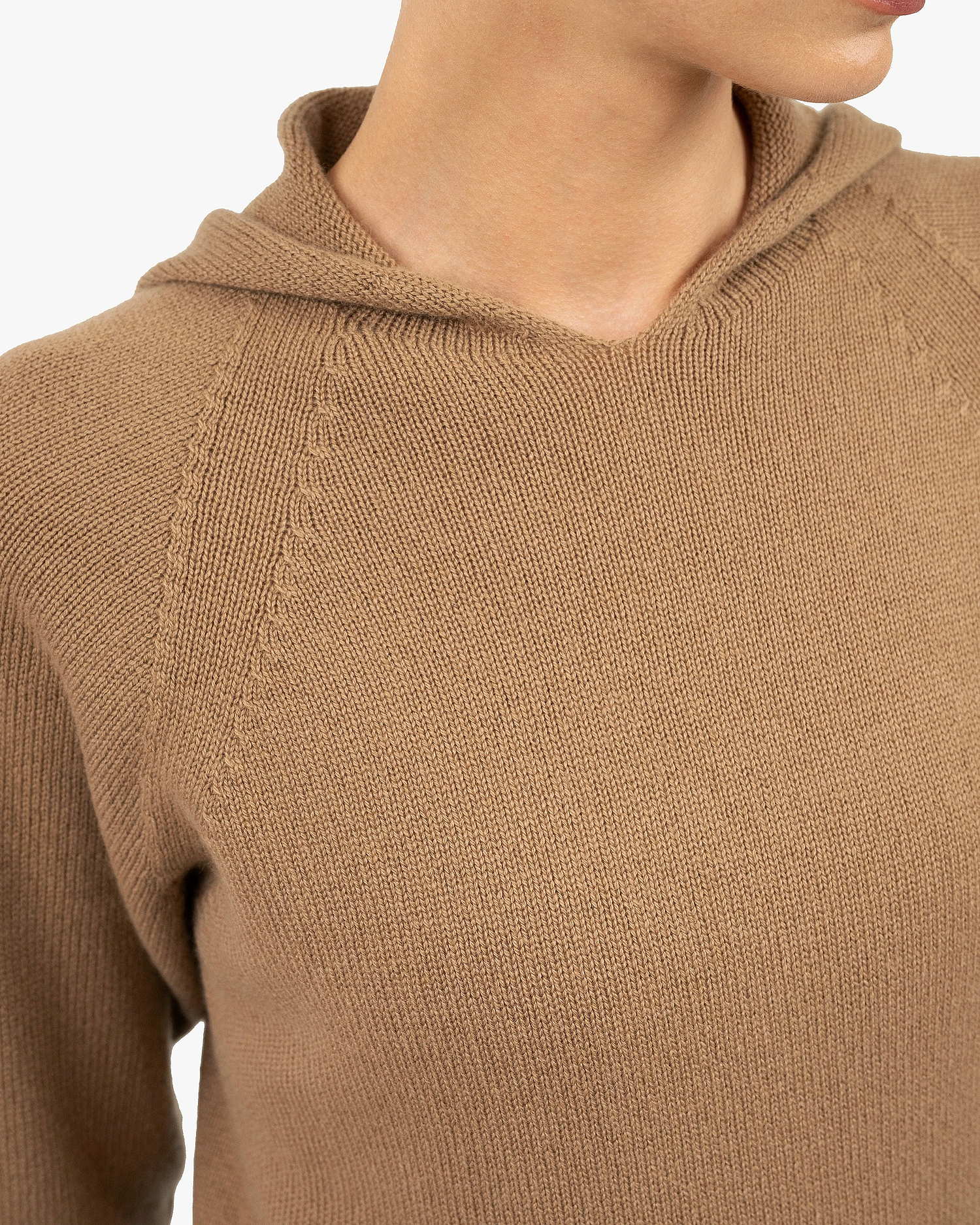 Women's Parksville Hoodie - Camel Cashmere