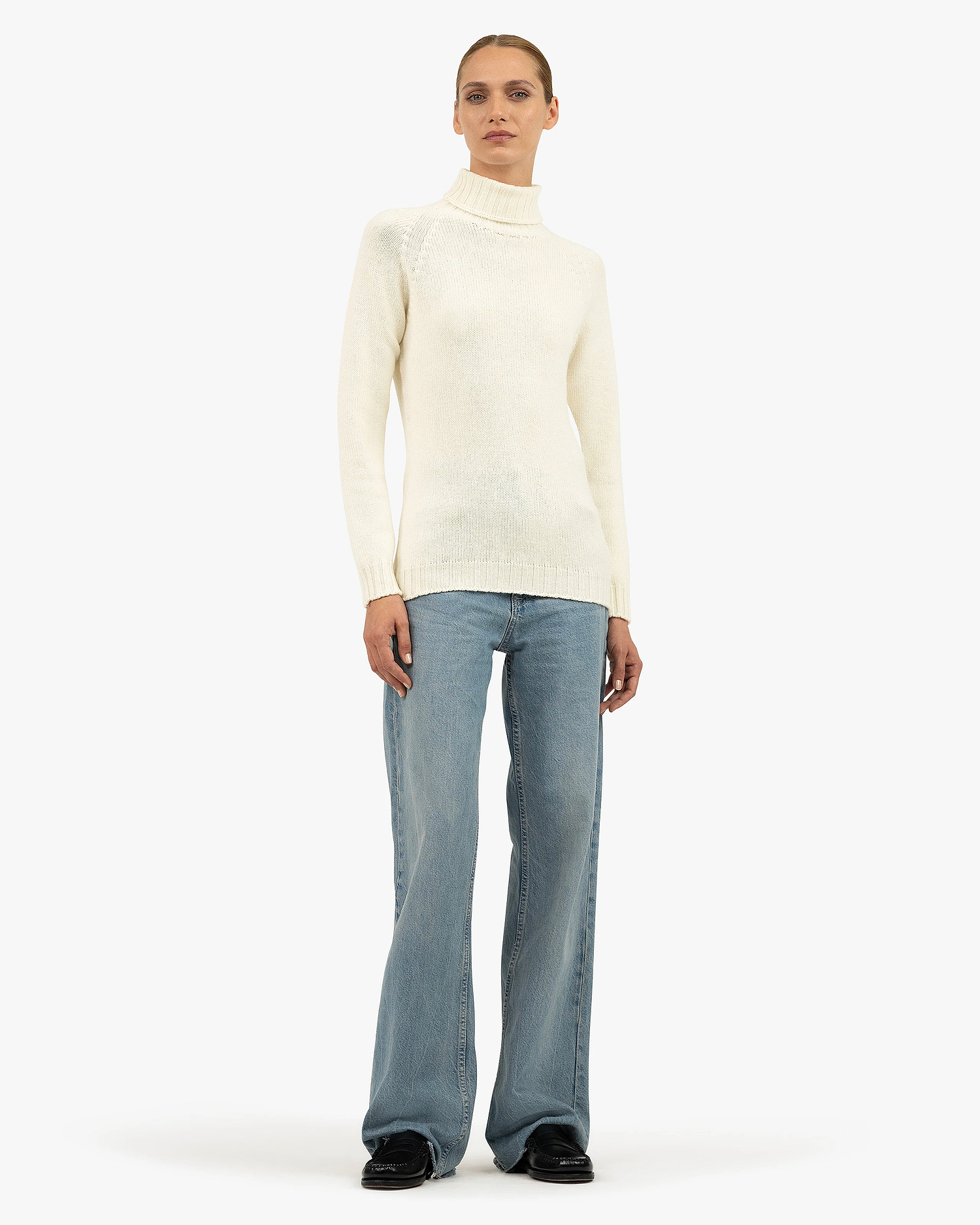 Women's Parksville Turtleneck Sweater - White Cashmere