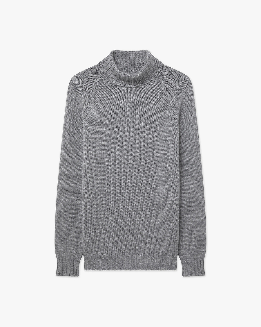 Women's Parksville Turtleneck Sweater - Medium Grey Cashmere