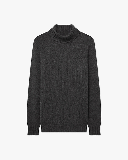 Women's Parksville Turtleneck Sweater - Charcoal Cashmere