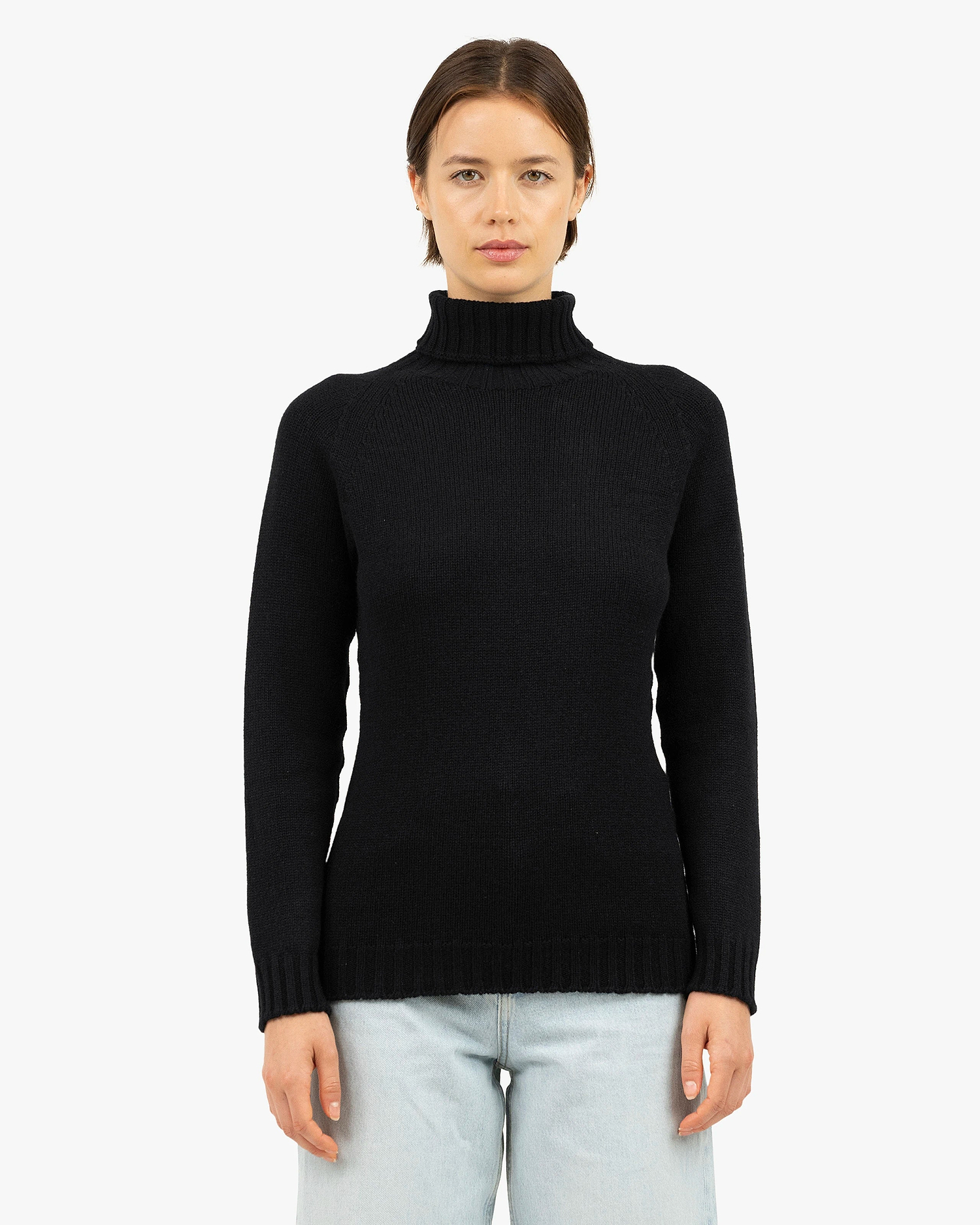 Women's Parksville Turtleneck Sweater - Black Cashmere