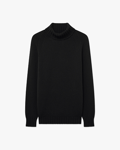 Women's Parksville Turtleneck Sweater - Black Cashmere