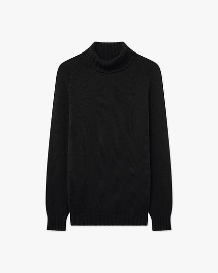 Women's Parksville Turtleneck Sweater - Black Cashmere