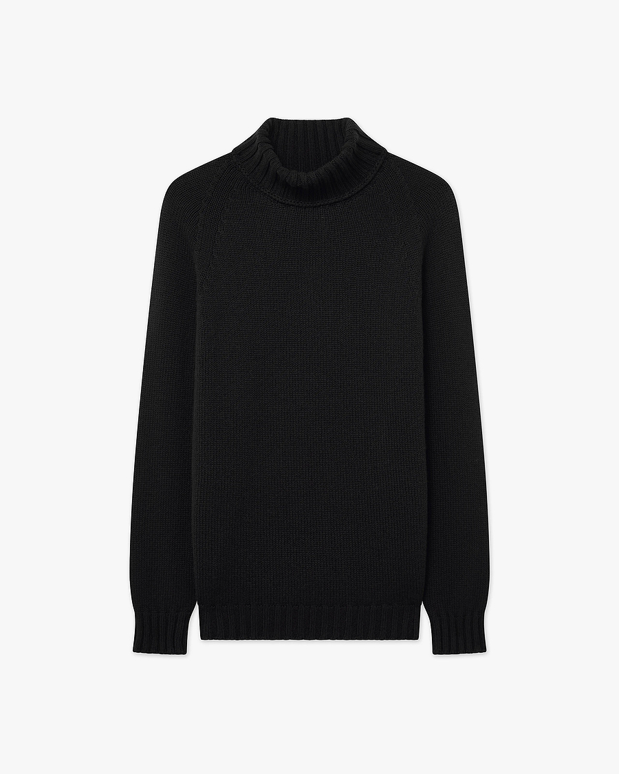 Women's Parksville Turtleneck Sweater - Black Cashmere