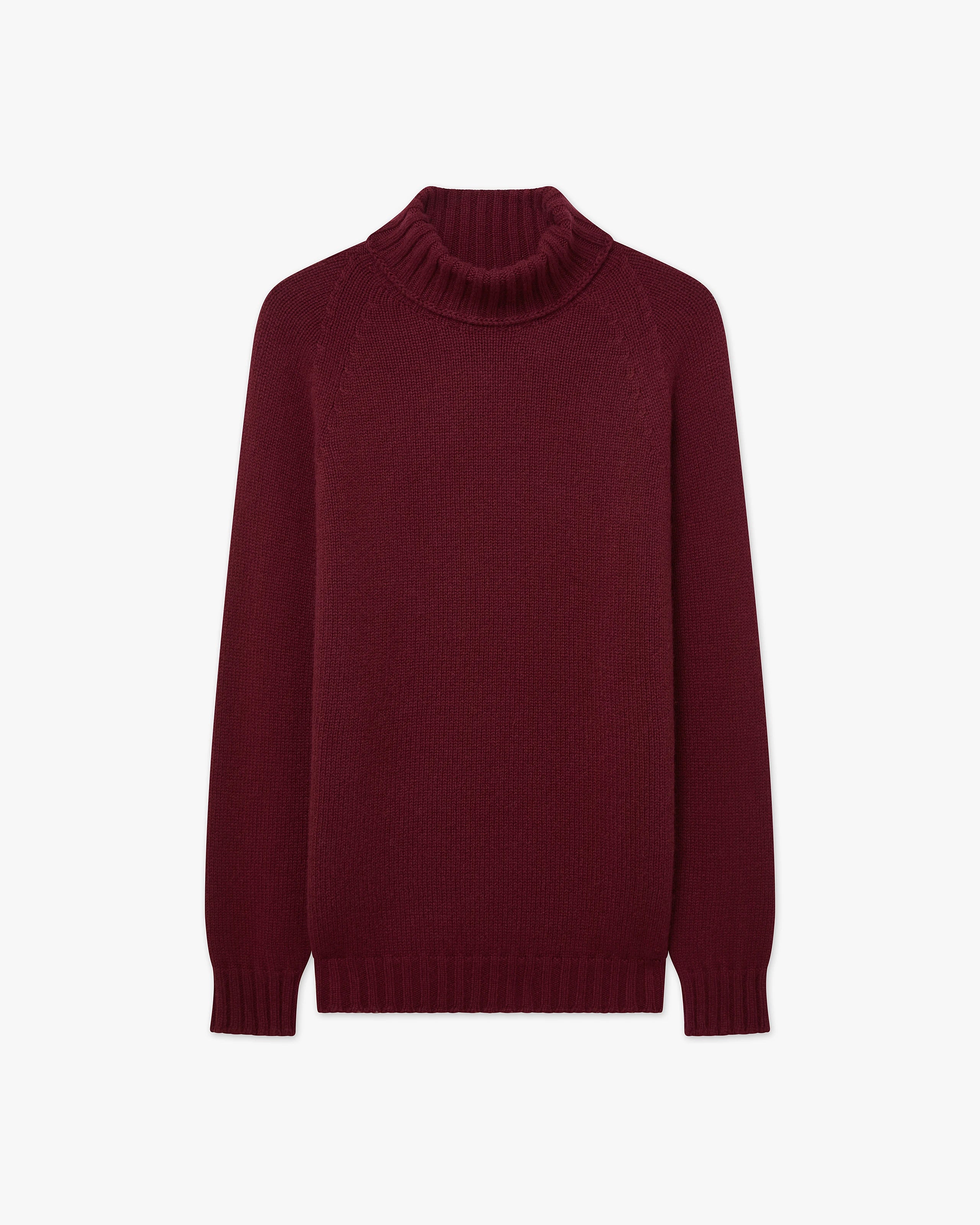 Women's Parksville Turtleneck Sweater - Bordeaux Cashmere