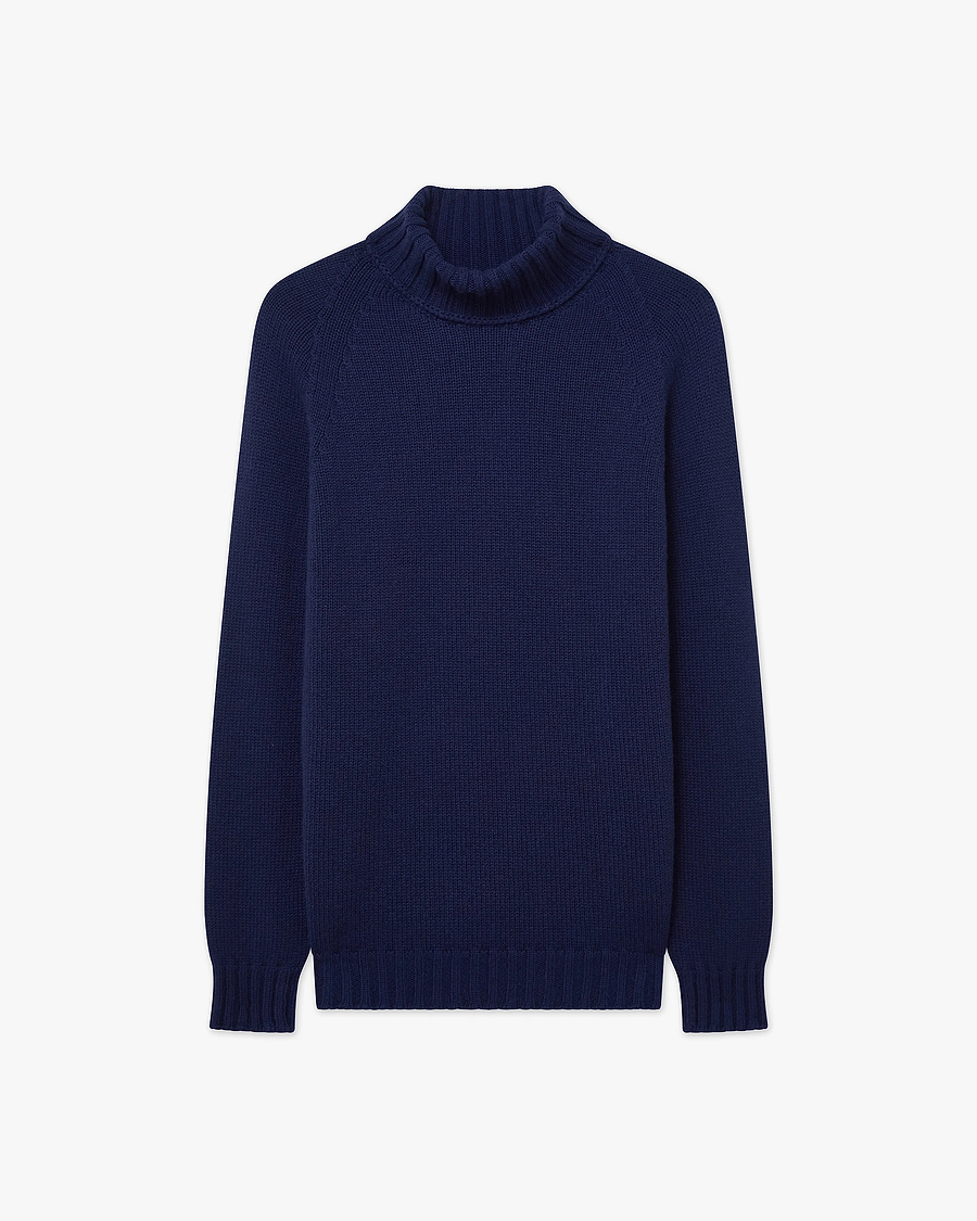 Women's Parksville Turtleneck Sweater - Blue Cashmere