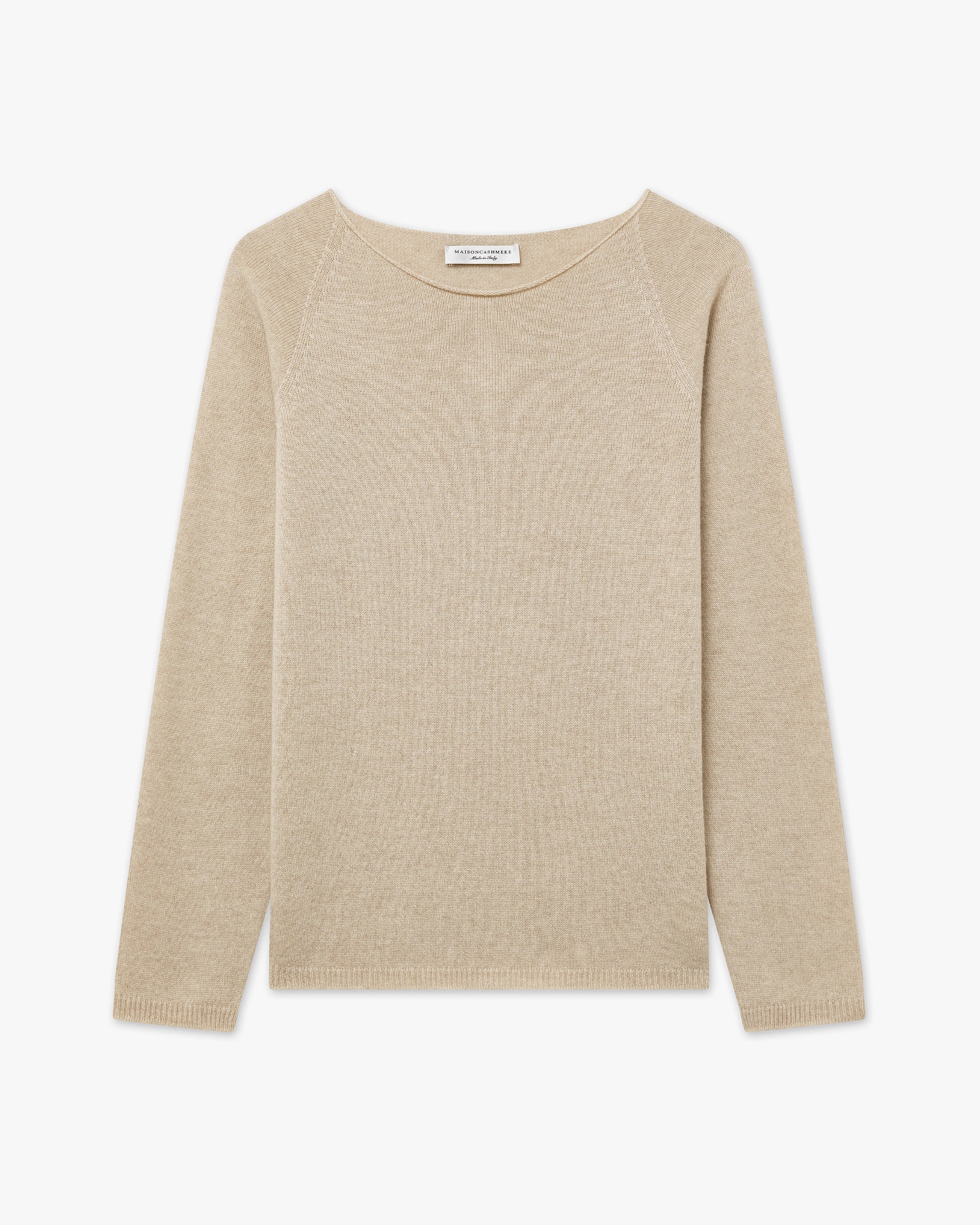 Women's Piuma Crew Neck Sweater - Beige Cashmere