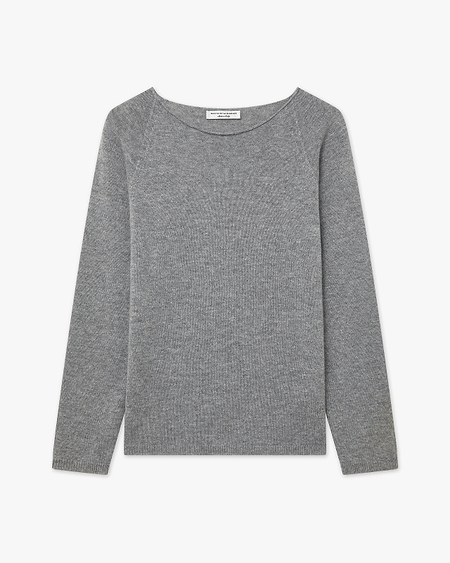 Women's Piuma Crew Neck Sweater - Medium Grey Cashmere