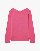 Piuma Rundhalspullover Damen - Fuchsia