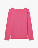 Piuma Rundhalspullover Damen - Fuchsia