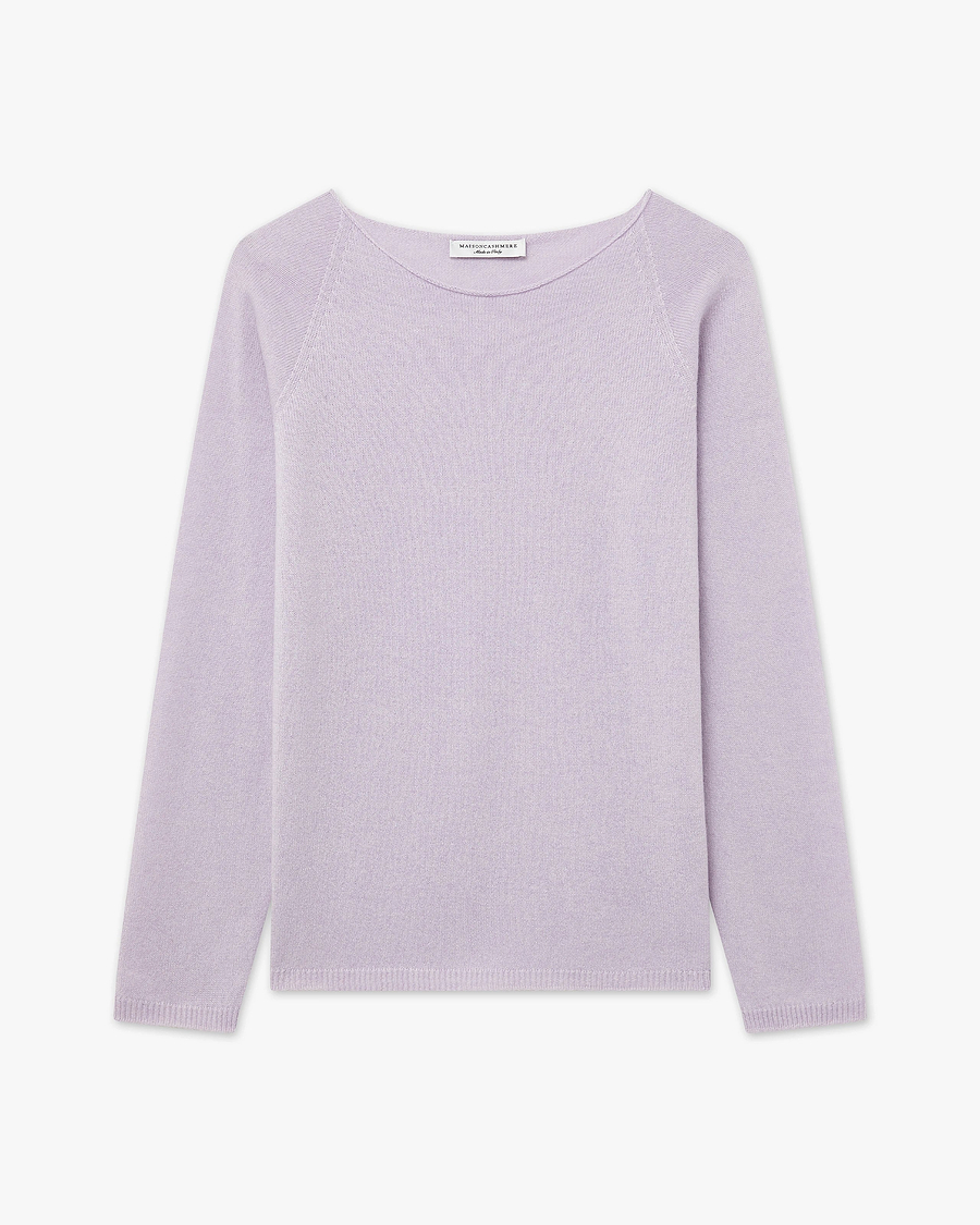 Women's Piuma Crew Neck Sweater - Lilac Cashmere