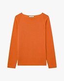 Piuma Rundhalspullover Damen - Orange