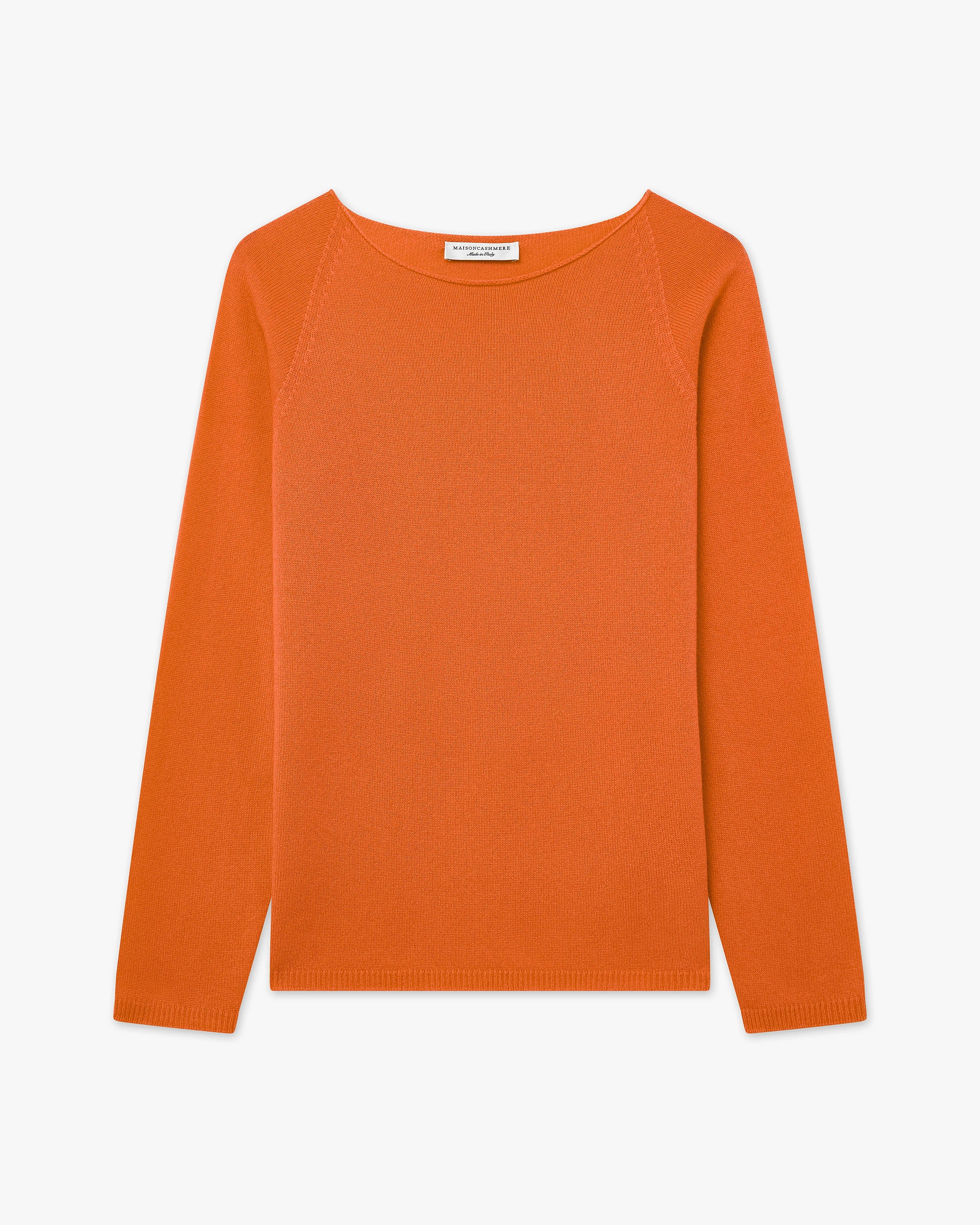 Women's Piuma Crew Neck Sweater - Orange Cashmere