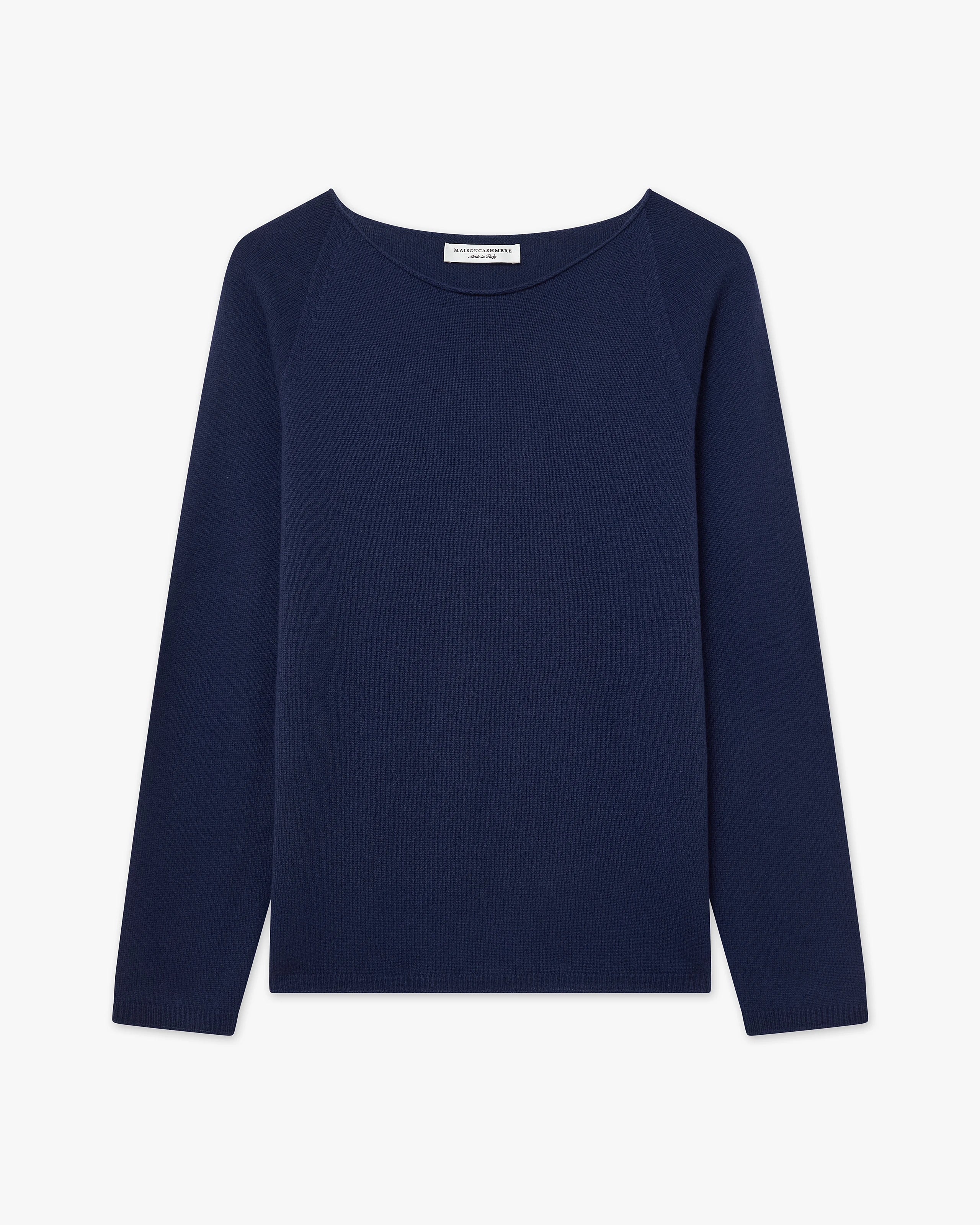 Women's Piuma Crew Neck Sweater - Blue Cashmere