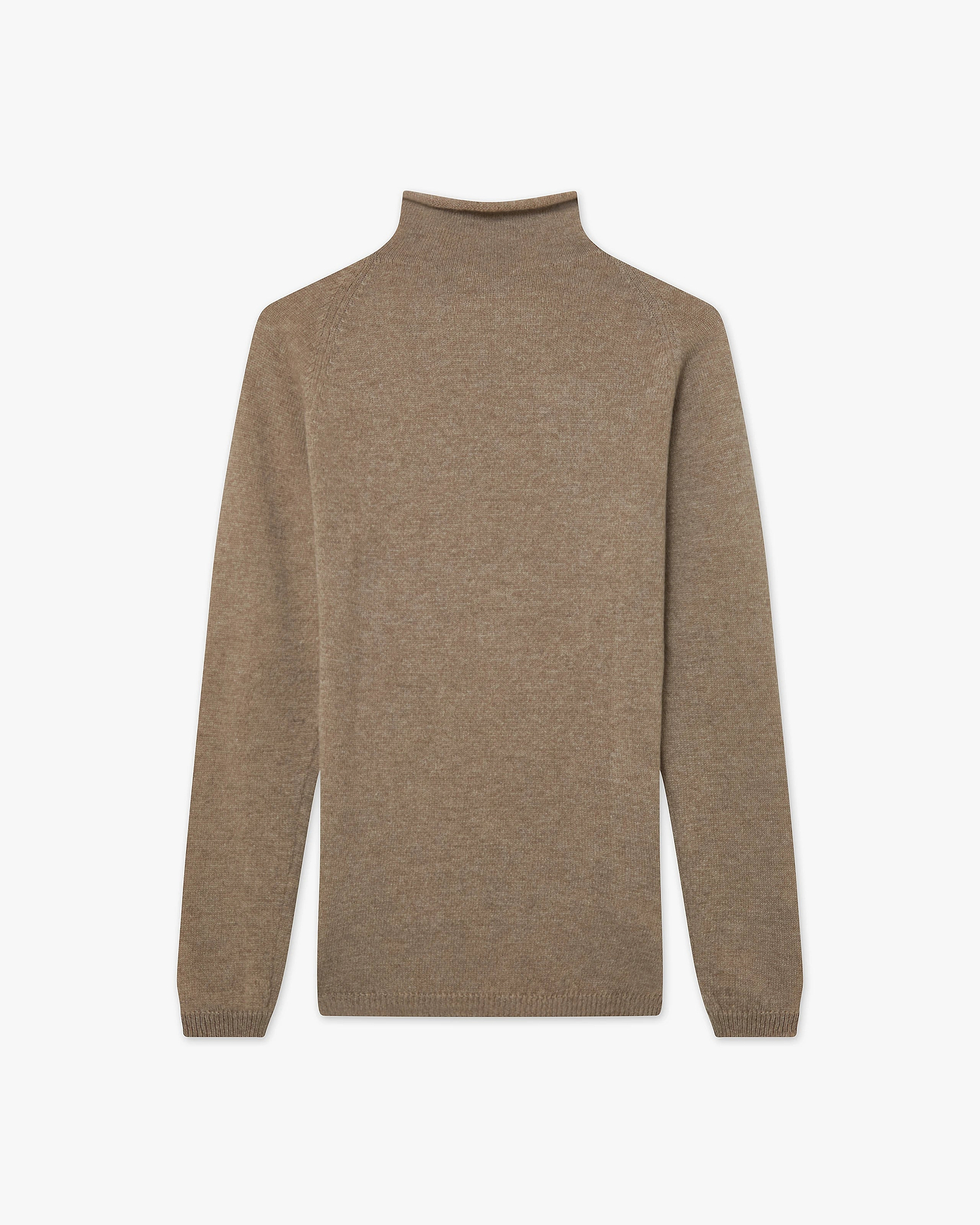 Piuma Mock Neck Sweater - Taupe Cashmere