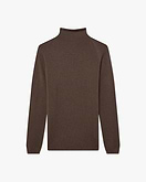 Pull Col Montant Piuma - Marron