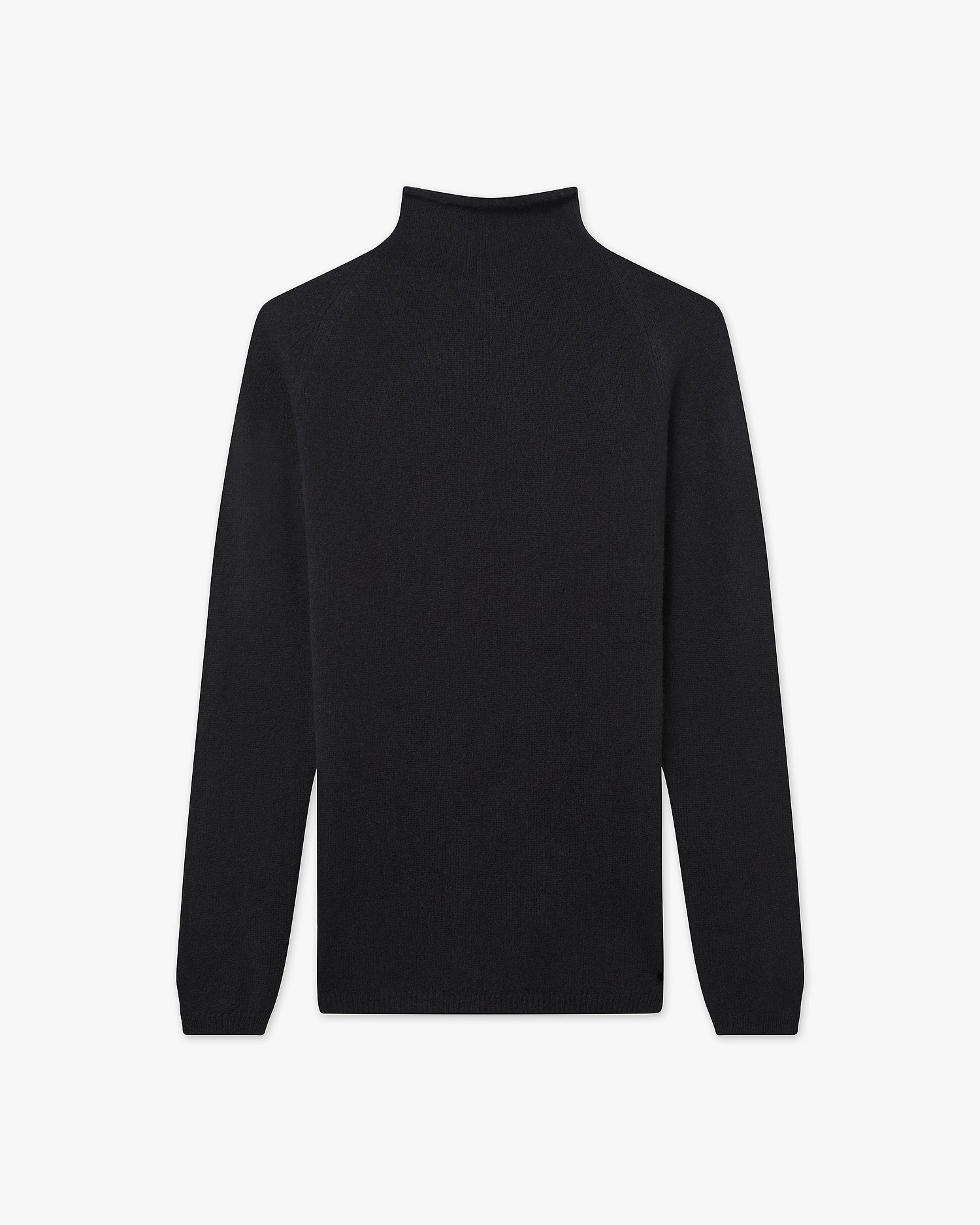 Piuma Mock Neck Sweater - Black Cashmere
