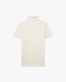 Piuma Mock Neck T-Shirt - Weiß