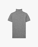 Piuma Mock Neck T-Shirt - Mittelgrau