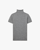 Piuma Mock Neck T-Shirt - Mittelgrau