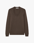 Piuma Weiter Ausschnitt Pullover - Braun