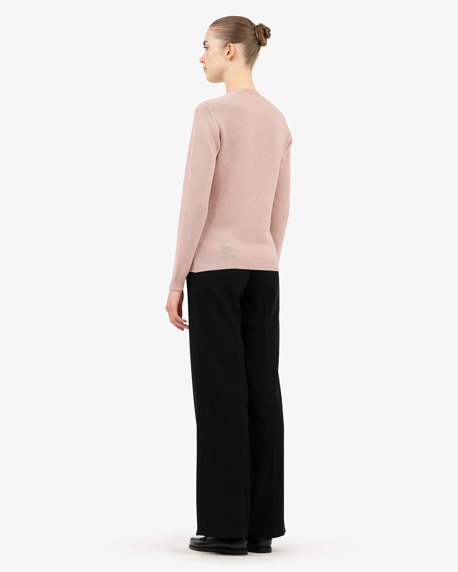 Piuma Wide Neck Sweater - Rose Cashmere