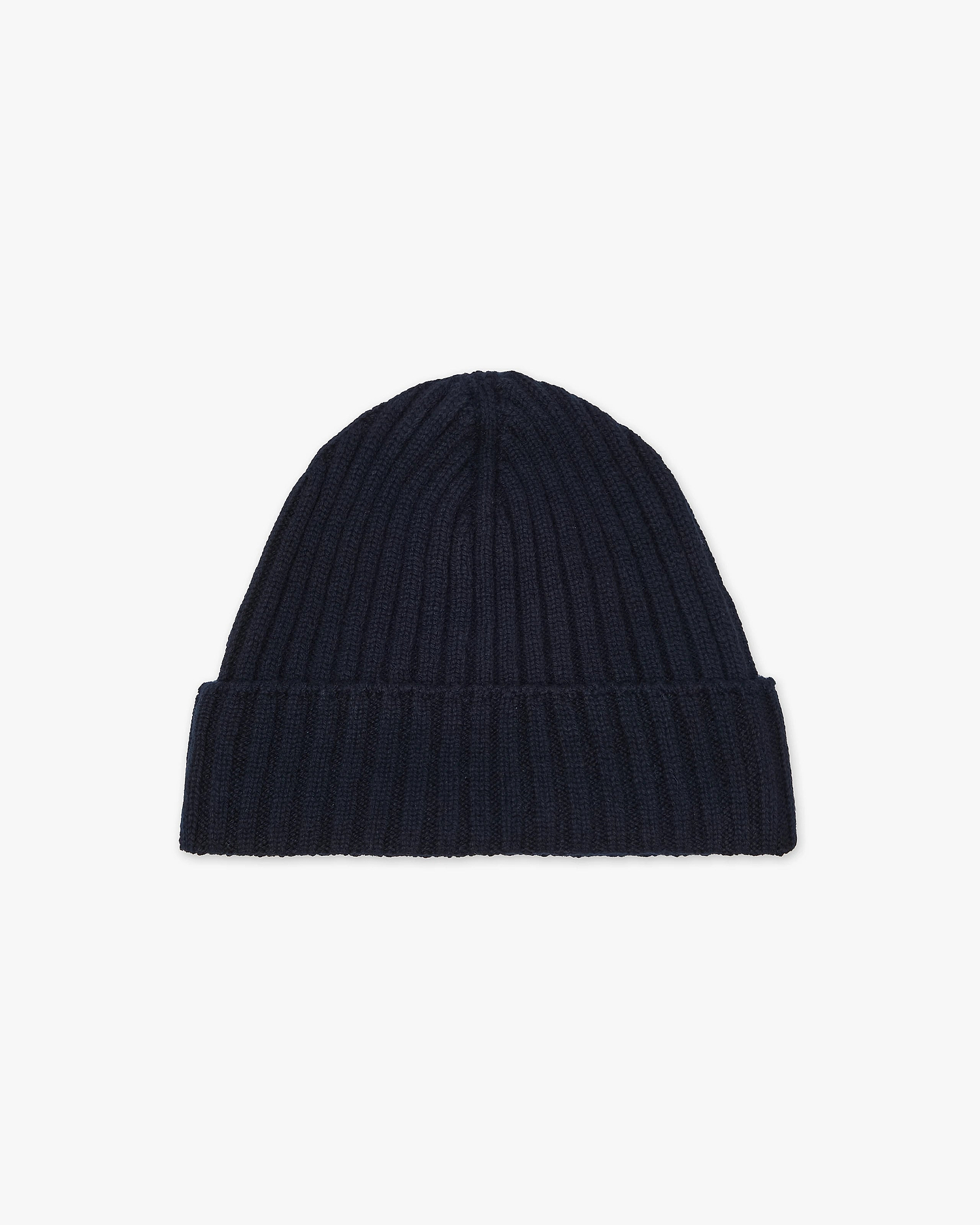Women's Ribbed Hat - Night Blue Cashmere