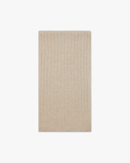 Women's Ribbed Scarf - Beige Cashmere