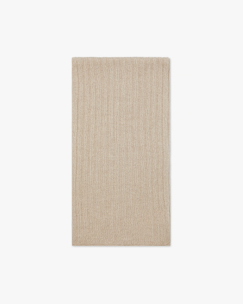 Women's Ribbed Scarf - Beige Cashmere