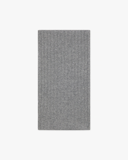 Women's Ribbed Scarf - Medium Grey Cashmere