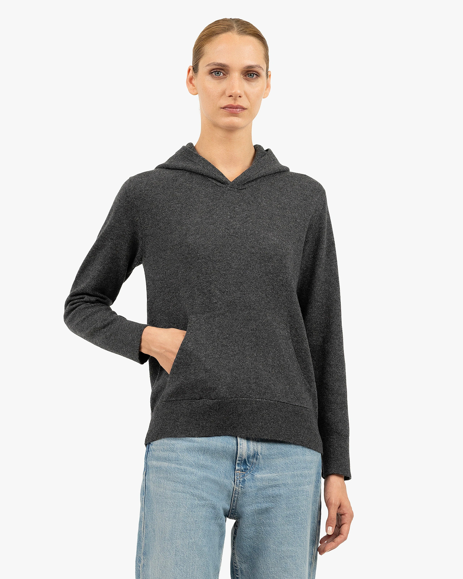 Women's Salò Hoodie - Charcoal Cashmere