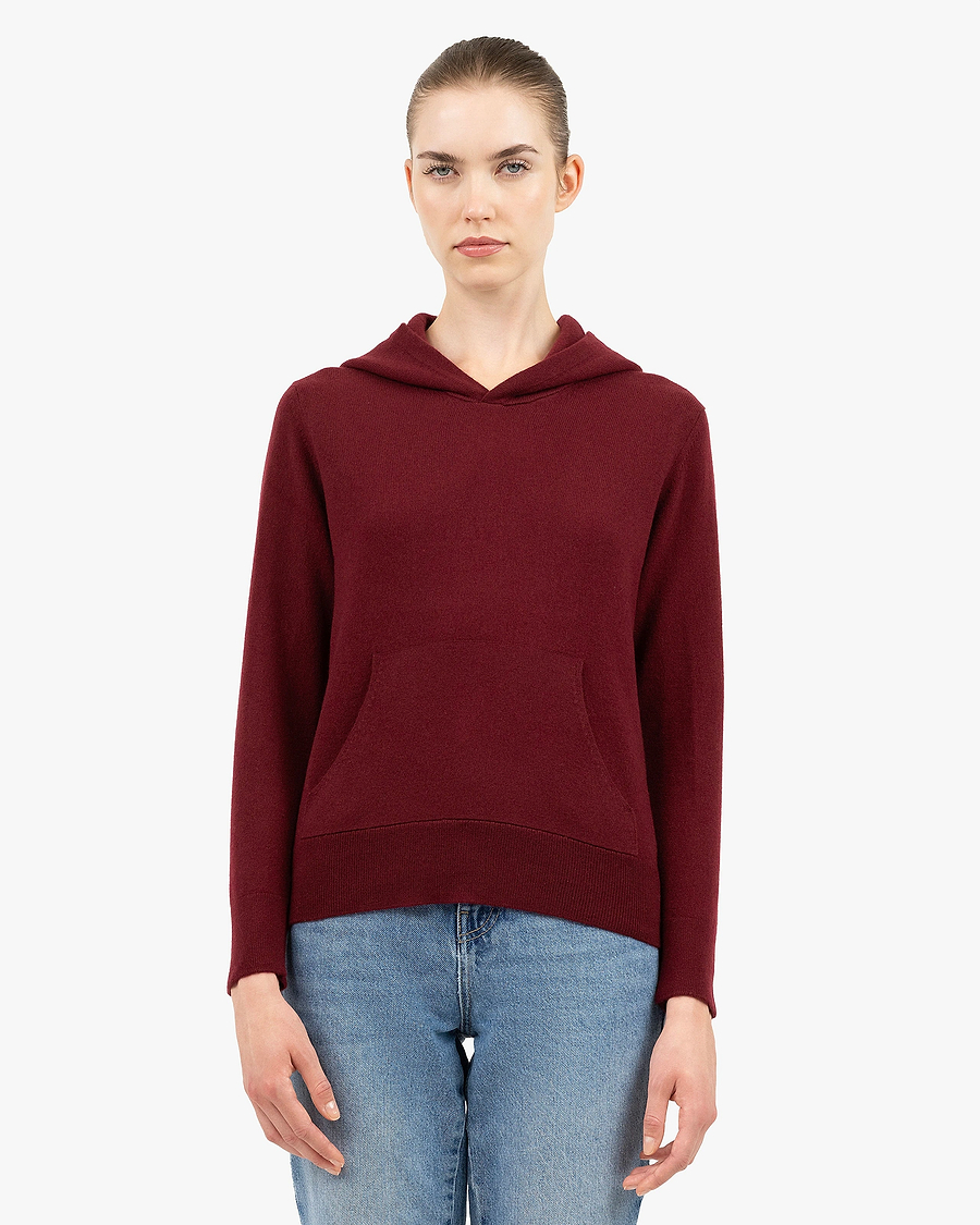 Women's Salò Hoodie - Bordeaux Cashmere