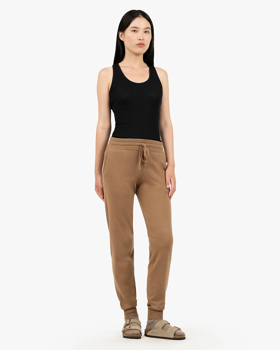 Women's Salò Joggers - Camel Cashmere