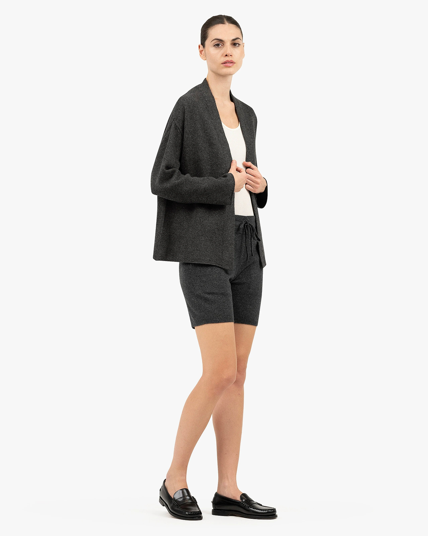 Salò Shorts - Charcoal Cashmere