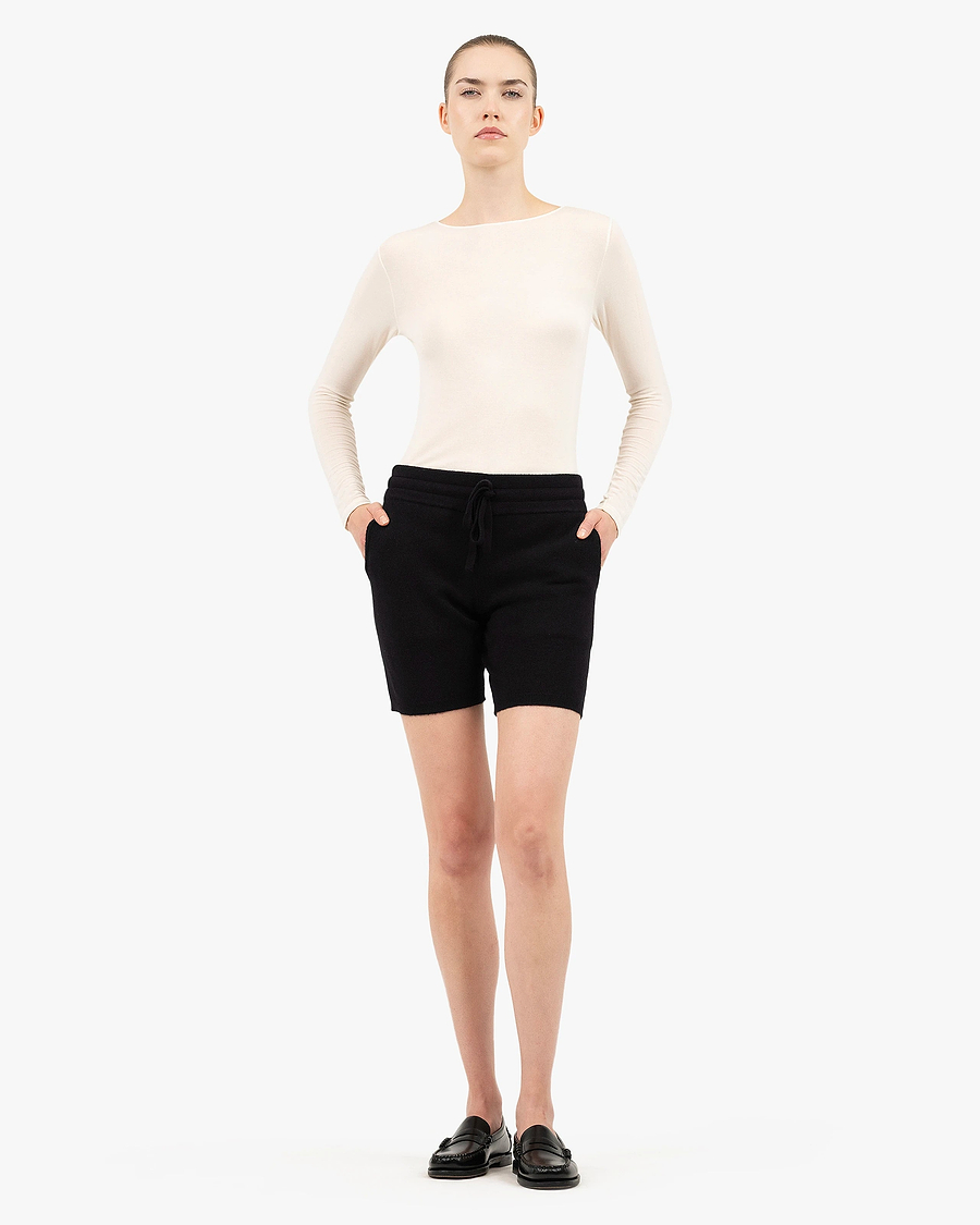 Salò Shorts - Black Cashmere