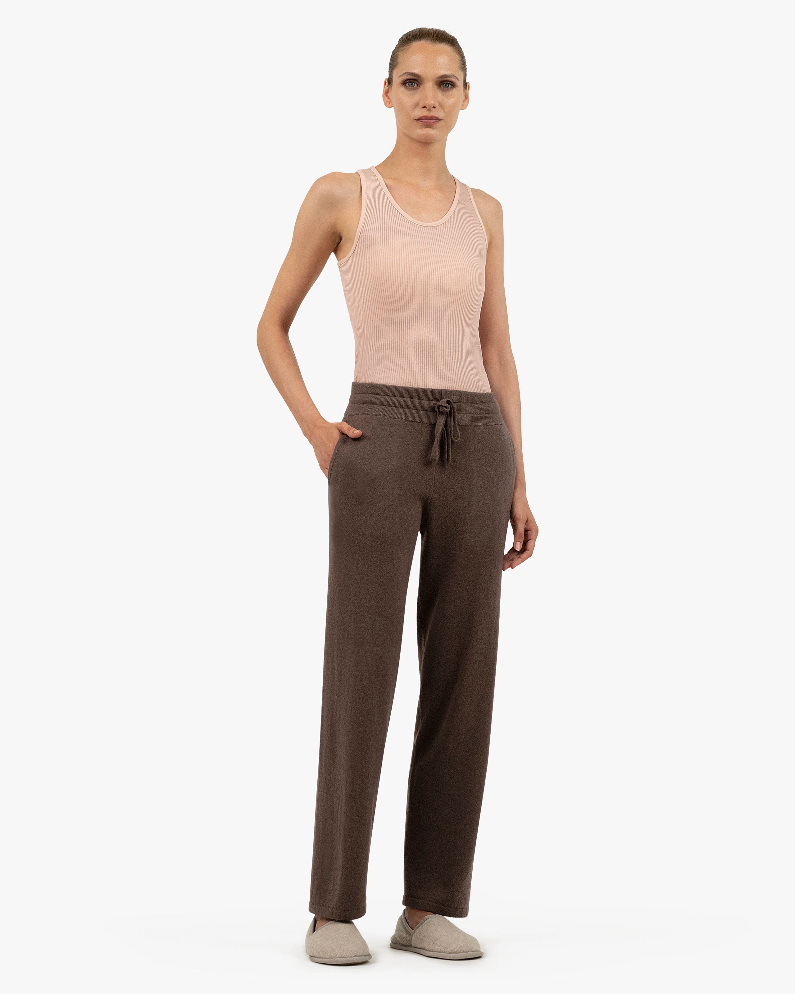 Women's Salò Sweatpants - Brown Cashmere