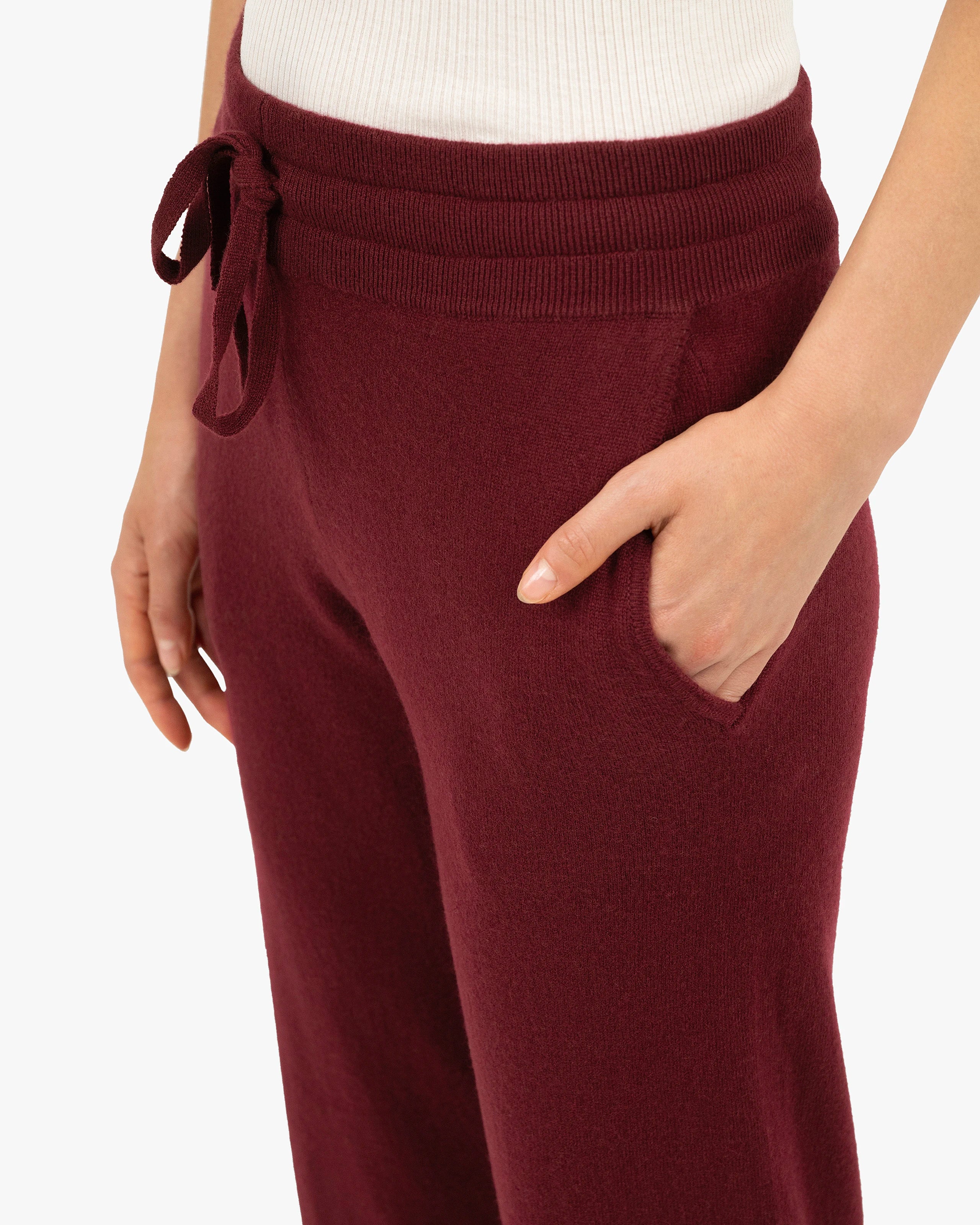 Women's Salò Sweatpants - Bordeaux Cashmere