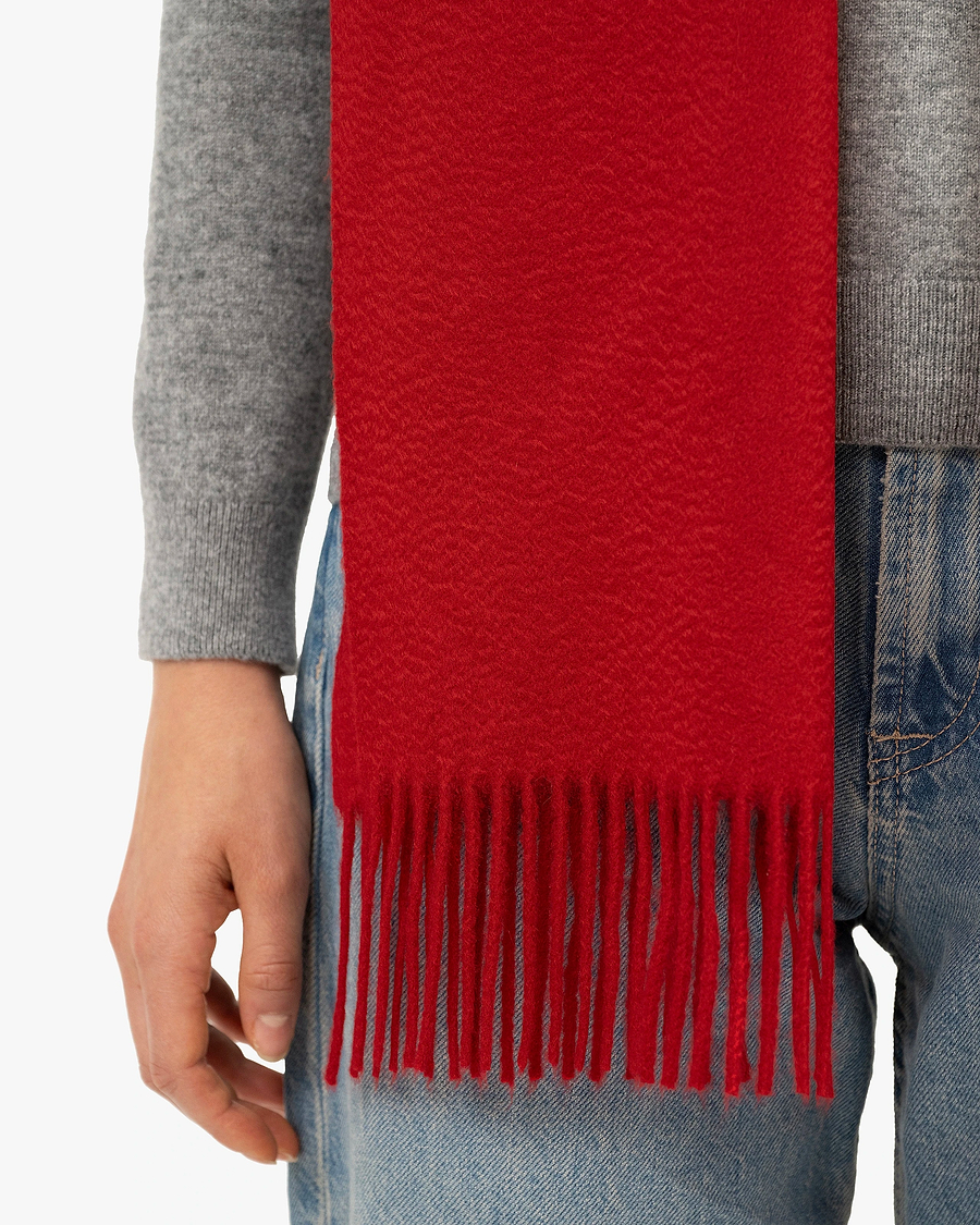 Women's Courmayeur Scarf - Red Cashmere