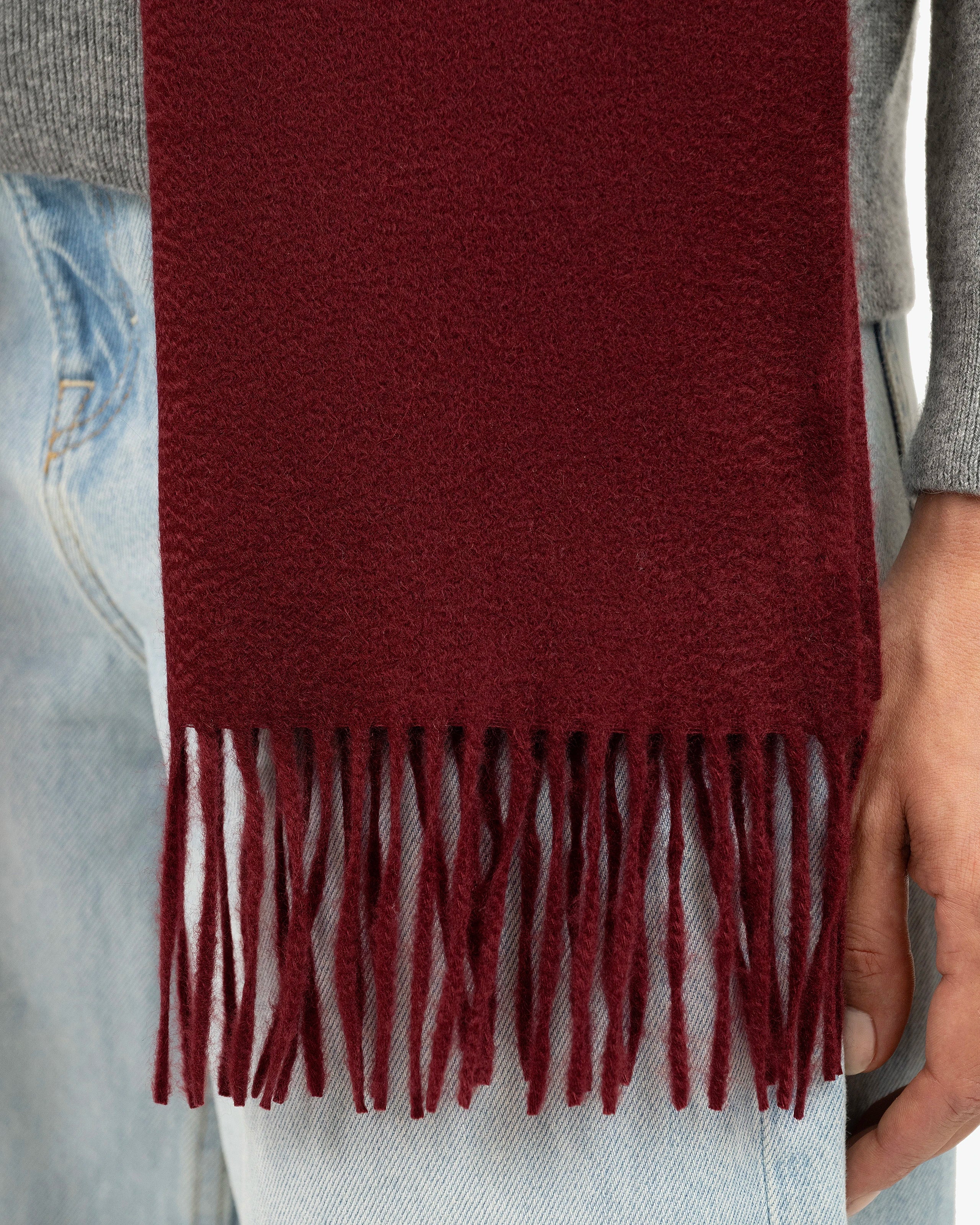 Women's Courmayeur Scarf - Bordeaux Cashmere